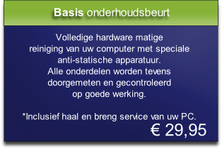 Basis onderhoudsbeurt
