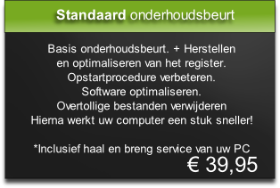 Standaard onderhoudsbeurt
